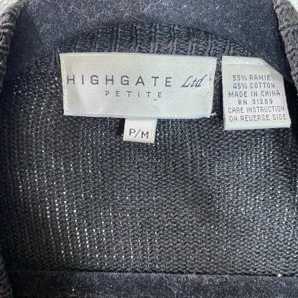 Highgate LTD Petite Vintage floral beaded knit button up cardigan size MP - Picture 2 of 8